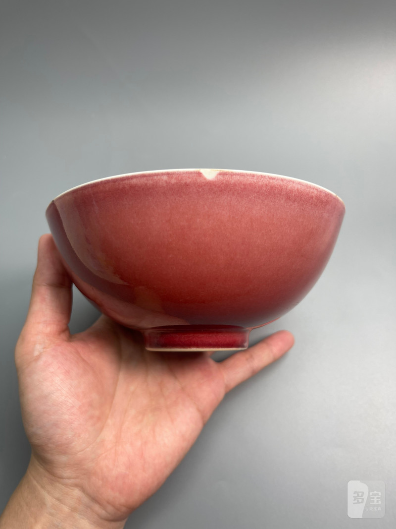 清雍正  祭红釉碗 - 图10